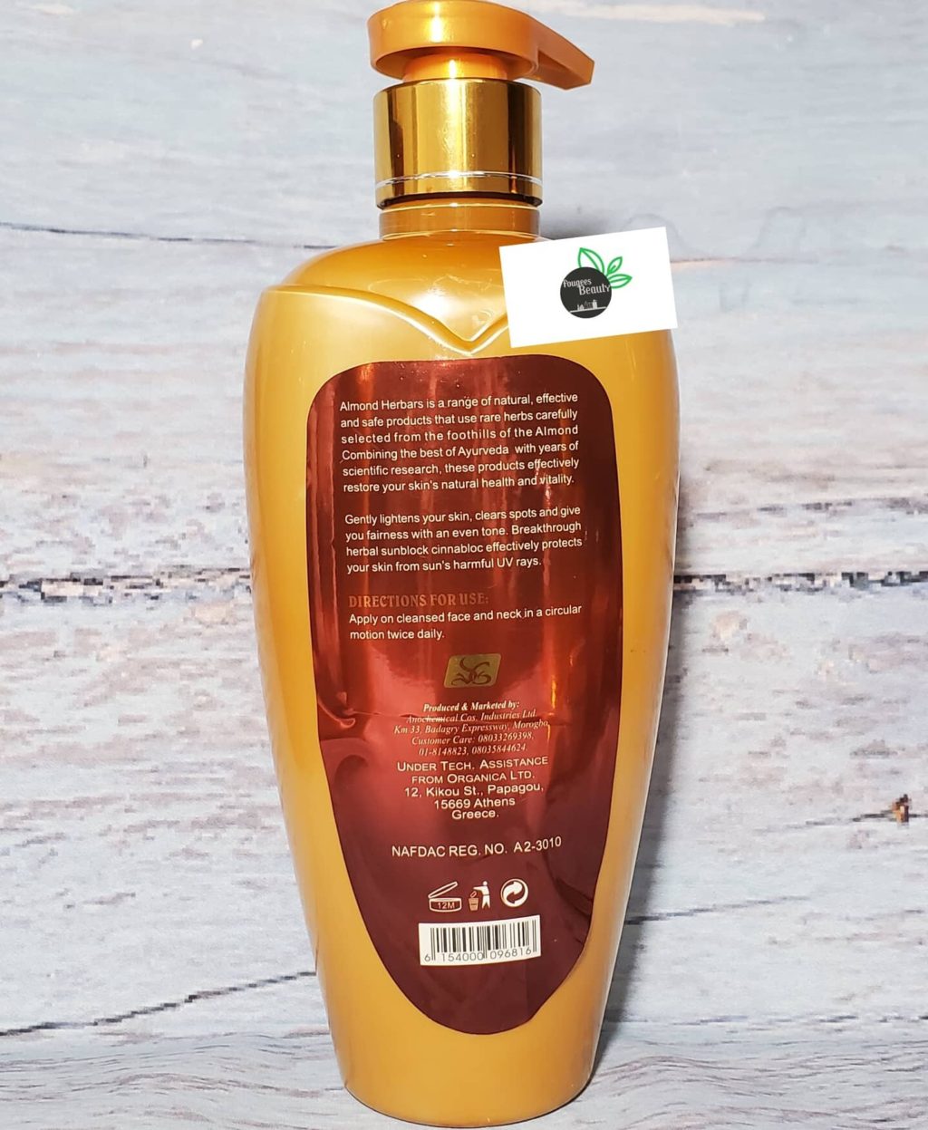 almond white lotion